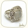 Bague pierre de lune et argent