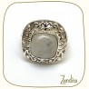 Bague pierre de lune et argent