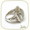 Bague pierre de lune et argent