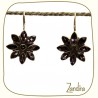 Boucles d'oreilles améthyste et argent - Pierre violette