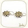 Boucles d'oreilles améthyste et argent - Pierre violette