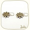 Boucles d'oreilles en peridot et argent - Pierre verte