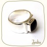 Bague onyx homme