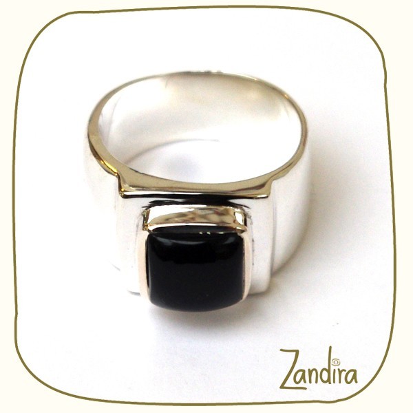 Bague onyx homme