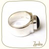 Bague onyx homme